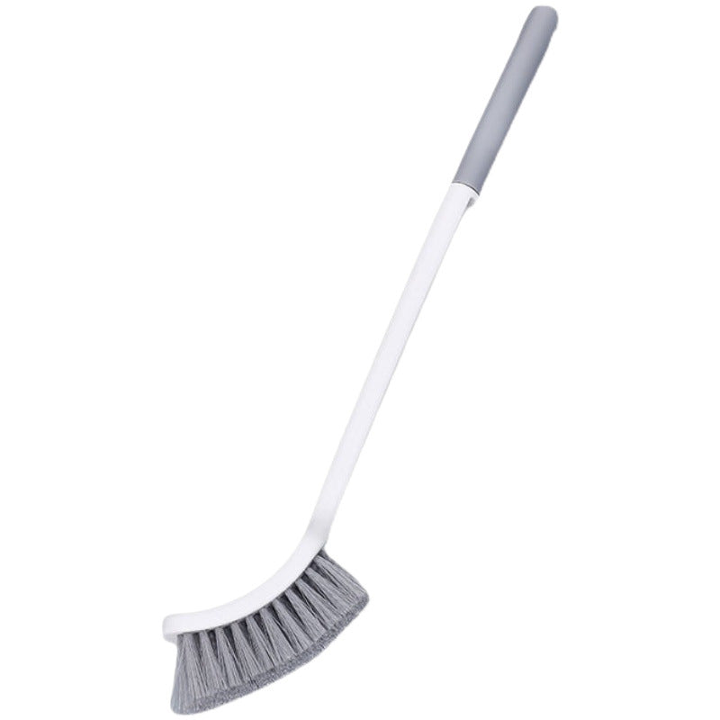 Long-Handle Curved Floor Scrub Brush for Corners & Edges