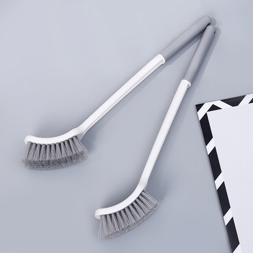 Long-Handle Curved Floor Scrub Brush for Corners & Edges