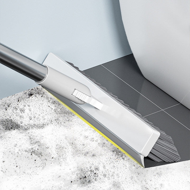Long-Handle Stiff-Bristle Floor Scrub Brush