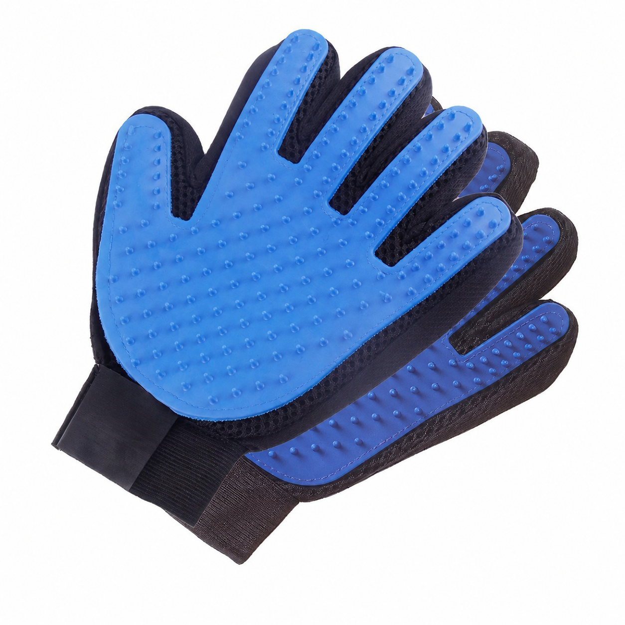 Five-Finger Pet Grooming, Bathing & Deshedding Gloves