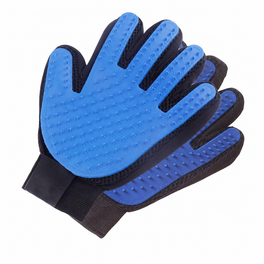 Five-Finger Pet Grooming, Bathing & Deshedding Gloves