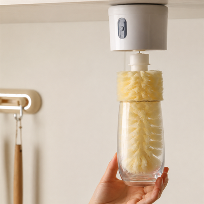 Under-Cabinet Electric Cup & Bottle Cleaning Brush