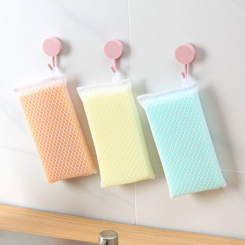 Multipurpose Mesh Scrub Sponge with Hanging Loop