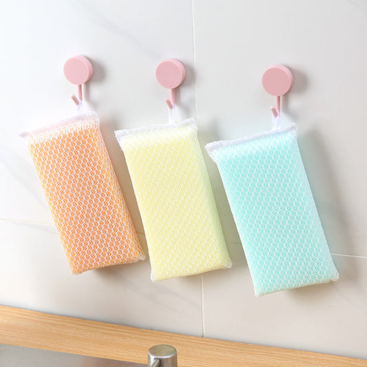 Multipurpose Mesh Scrub Sponge with Hanging Loop