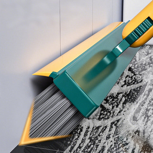 Long-Handle Stiff-Bristle Floor Scrub Brush