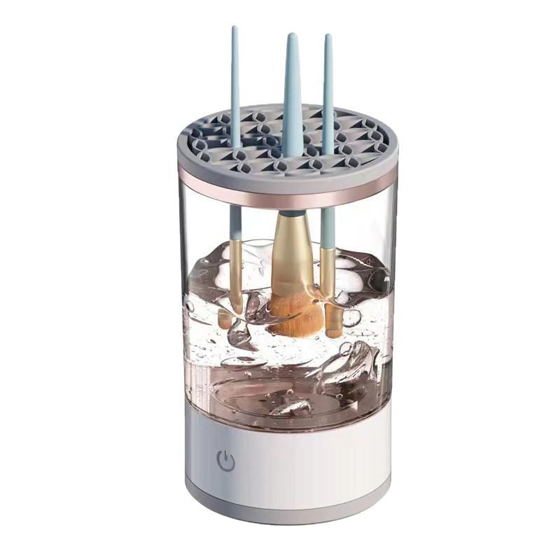Electric Makeup Brush Cleaner with Multi-Brush Holder