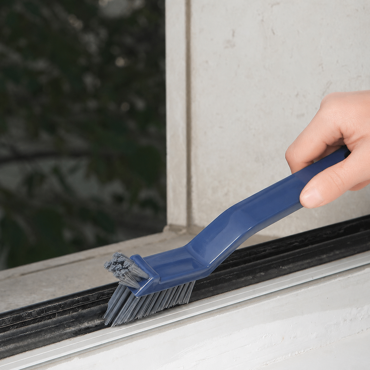 V-Shaped Grout & Corner Scrub Brush
