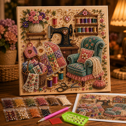 🔥HOT SALE 50% OFF🎁⚡50K+ SOLD! Almost Gone-💥✨ Cozy Hobby Rooms 3D Diamond Art Kit