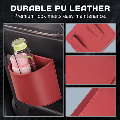 🥳Last Day,Buy 1 Get 1 Free!🥳🚗 Leather Car Door Cup Holder – Wide‑mouth opening✨
