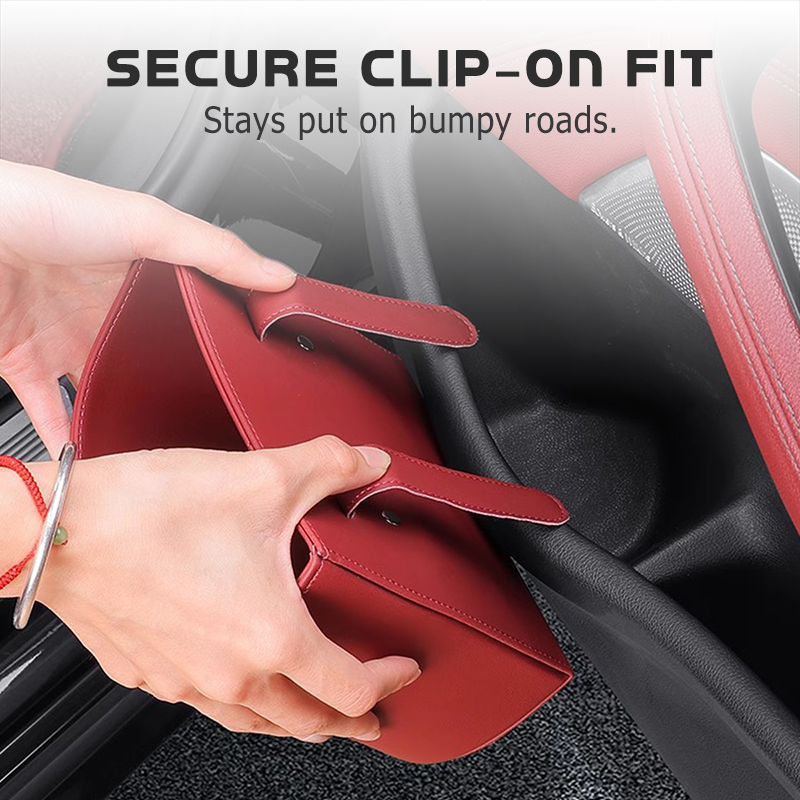 🥳Last Day,Buy 1 Get 1 Free!🥳🚗 Leather Car Door Cup Holder – Wide‑mouth opening✨