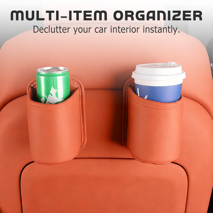 🥳Last Day,Buy 1 Get 1 Free!🥳🚗 Leather Car Door Cup Holder – Wide‑mouth opening✨
